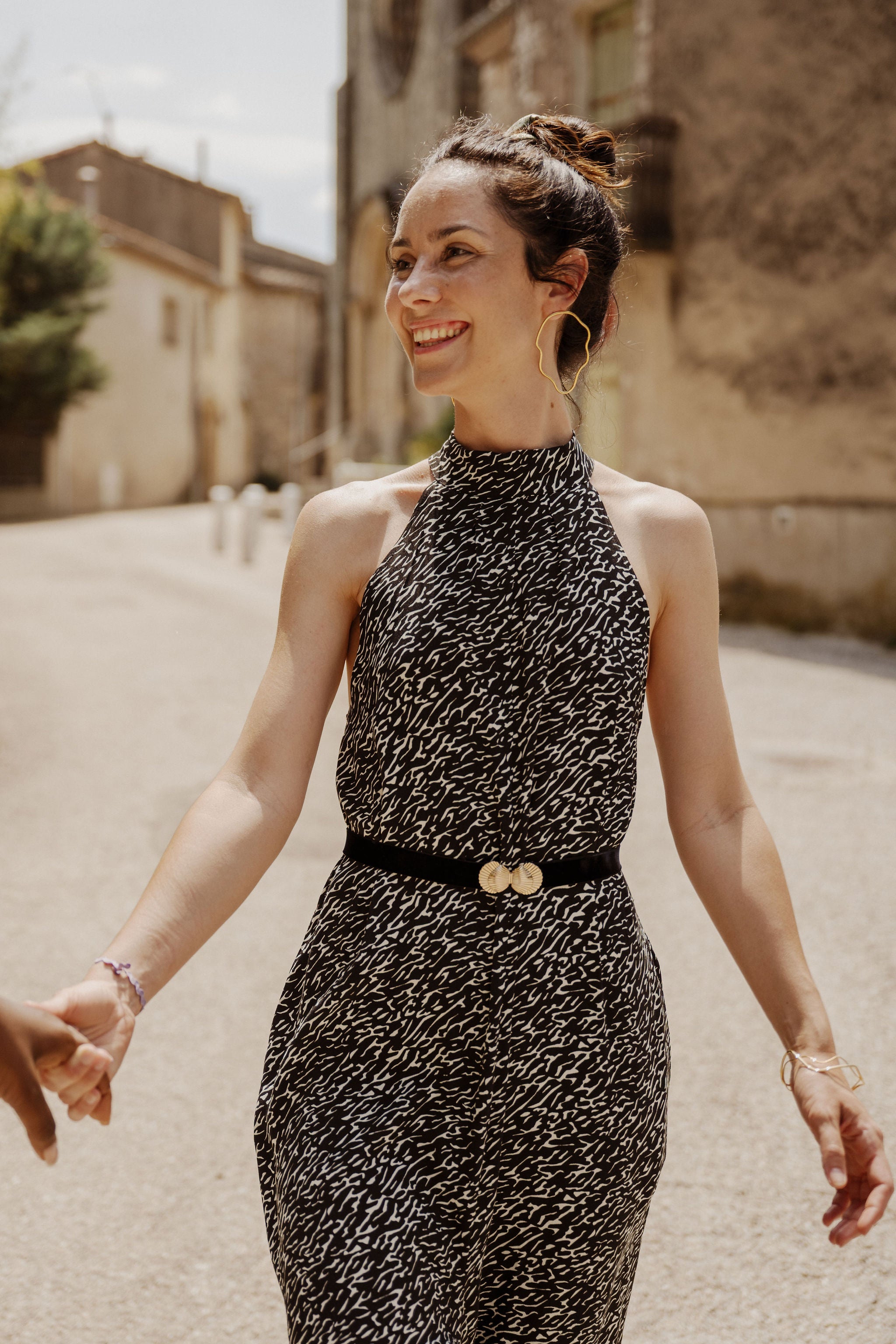 Pantalon Resserré Cheville Femme Combinaison-pantalon Fluide Et