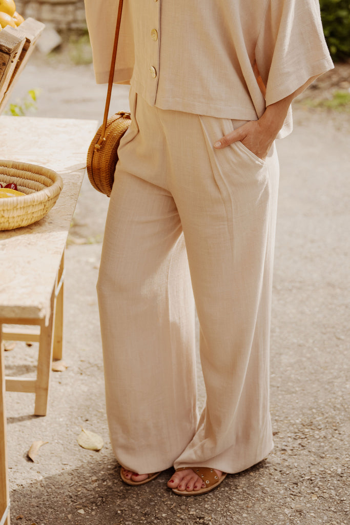 Chemise large pour femme en matières naturelles - La Mouche Poulette