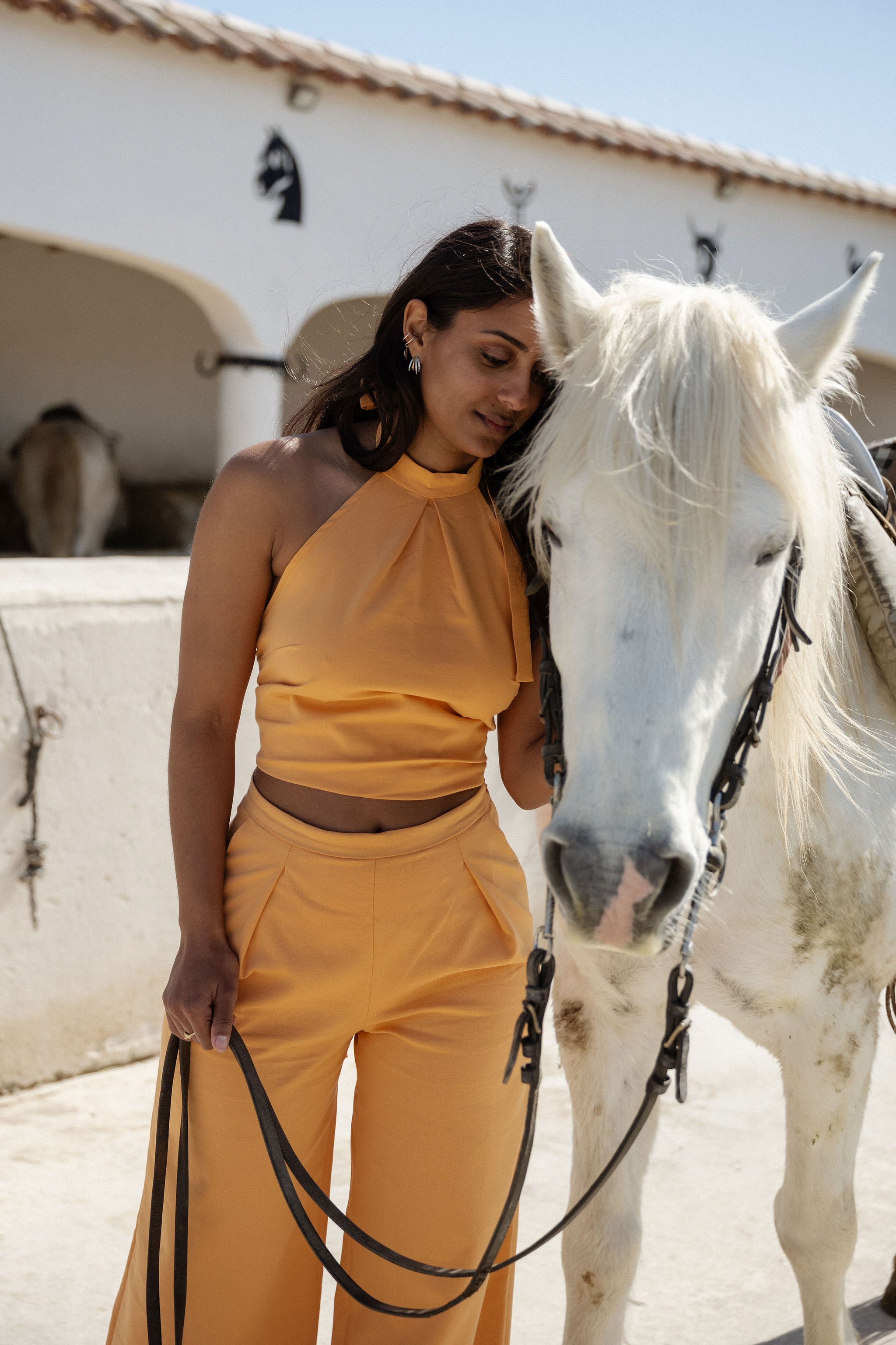ensemble pantalon et top la mouche poulette éthique fabriqué en France 